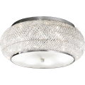 Ideal Lux - Loftlampe i krystal PASHA 10xE14/40W/230V diameter 55 skinnende krom